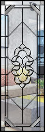 Clear / Bronze Custom Beveled Glass Panel yang indah dengan tampilan datar bulat